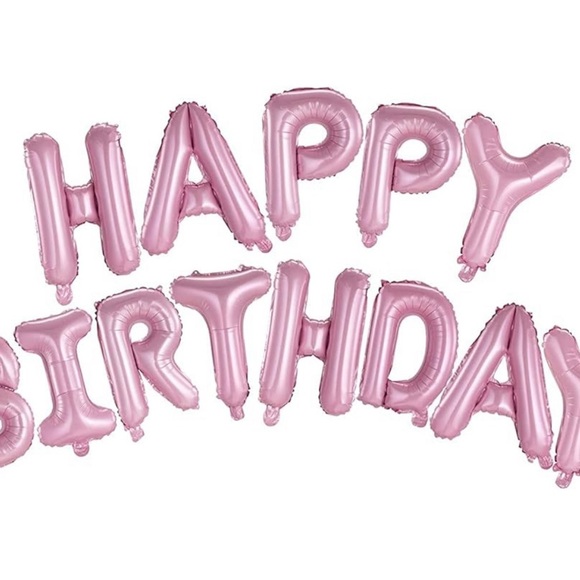 pink happy birthday banner - Picture 1 of 4